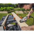 WORX PEGASUS WX051 mobile multifunktionale Werkbank - hochwertiger Arbeitstisch klappbar für die Werkstatt, max. Belastung 450kg – inkl. Schnellklemmvorrichtung – hohe Stabilität & große Arbeitsfläche