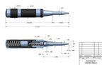 Starrett 18C Automatik-Körner Heavy-Duty mit einstellbarem Hub, 5-1/4" Länge, 11/16" Durchmesser