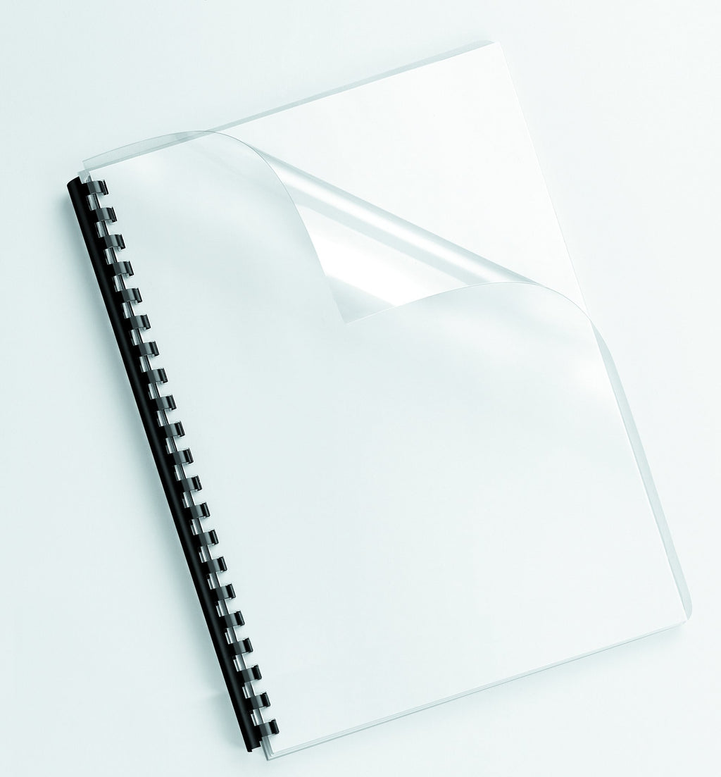 Fellowes PVC Deckblätter, 300 Mikron, transparent, 53763
