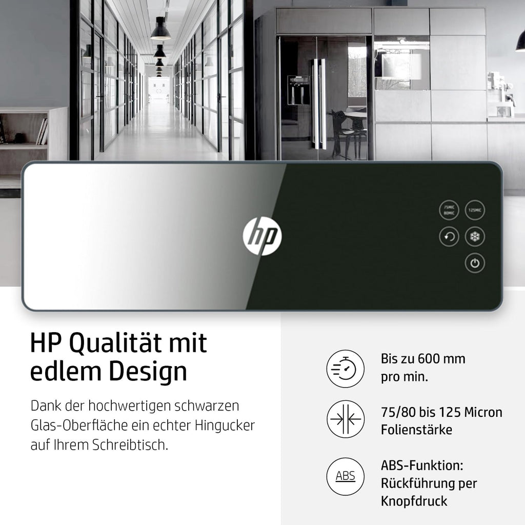 HP Pro Laminator 600 A3, Laminiergerät, 75/80-125 Micron, inklusive Laminierfolien, 3164