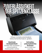 Canon imageFORMULA DR-C230 Scanner | Dokumentenscanner | Duplex Scanner mit Einzug für Homeoffice & Büro mit USB | 60 Blatt Einzug | Bis zu 30 Seiten pro Min | Canon CaptureOnTouch Software