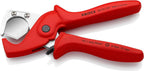 KNIPEX PlastiCut Schlauch- und Schutzrohrschneider auf SB-Karte aus zähem, glasfaserverstärktem Kunststoff 185 mm, 90 20 185 SB