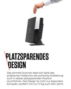 Canon Lide 400 Scanner (A4-Flachbett, CIS Sensor, 4,800 x 4,800 DPI, USB-Stromversorgung, 5 Scan-Buttons, Halter für senkrechte Aufstellung) schwarz