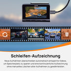 70mai 4K Dashcam A810, HDR Dual-Kanal Dash Cam mit 128GB SD-Karte, Sony STARVIS 2, Night Owl Vision, vorne und hinten 24/7 Parküberwachung, AI-Sensor, GPS, ADAS, WiFi&App Steuerung, bis zu 256GB