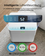 Pro Breeze OmniDry Luftentfeuchter mit App & WLAN, 12L in 24h Entfeuchtungsleistung - Luftentfeuchter elektrisch mit Wäschemodus, Feuchtigkeitssensor, Timer - Gegen Schimmel - Entfeuchter für bis 25m²