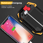 30W LED Akku Strahler Baustrahler Wiederaufladbare Superhell 2000 Lumen Arbeitsleuchte Wasserdichtes COB Arbeitsleuchte USB Campinglampe für Garage Outdoor Camping Angeln Notfall Baustellen, 2 Stück