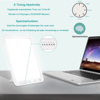 Azhien Tageslichtlampe 10000 Lux,Energy Sonnenlicht Lampe mit 3 Farbmodi,Tragbare Touch-Steuerung LED Vollspektrumlampe mit 5 Einstellbaren Helligkeiten,UV-Frei,CRI>90,Speicherfunktion&Timer