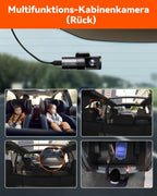 VANTRUE N5 4 Kanal 2.7K STARVIS 2 Dashcam Auto 1944P+ 3 Lens 1080P Dash Cam Vorne Innen Hinten, 5.8GHz WiFi, IMX675 HDR Nachtsicht Dash Camera Auto 24H Parkmodus, Sprachbefehle, Max 1TB