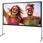 VEVOR Projektion Beamer Leinwand mit Ständer 120 Zoll HD 4K Outdoor Indoor Projektor Screen Schnelles Klappbare Tragbare Filmleinwand 16: 9 für Heimkino, Camping, Freizeitveranstaltungen usw. Schwarz