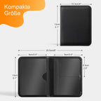 CoBak Kfz Zulassungs Fahrzeugschein Hülle und Versicherungshalter – Magnetverschluss Auto Organizer für das Handschuhfach im, Zubehörtasche für wichtige Dokumente Karten（Carbonfaser Schwarz）