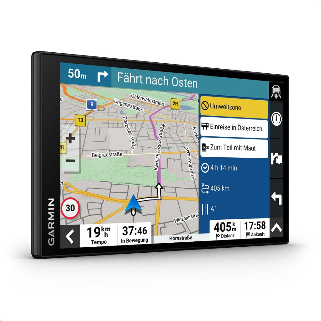 Garmin DriveSmart 76 MT-D – Navigationsgerät mit großem 7 Zoll (17,8 cm) HD-Display, 3D-Europakarten mit Umweltzonen, Verkehrsinfos in Echtzeit via Digital Traffic, Sprach- und Fahrerassistenz