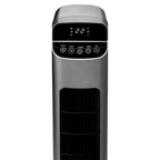 MEDION P15 TF Turmventilator mit Fernbedienung (5 Geschwindigkeitsstufen, leiser Schlafmodus, 45 Watt Leistung, Automatische 80° horizontale Oszillation, LED Display, MD10809) Anthrazit