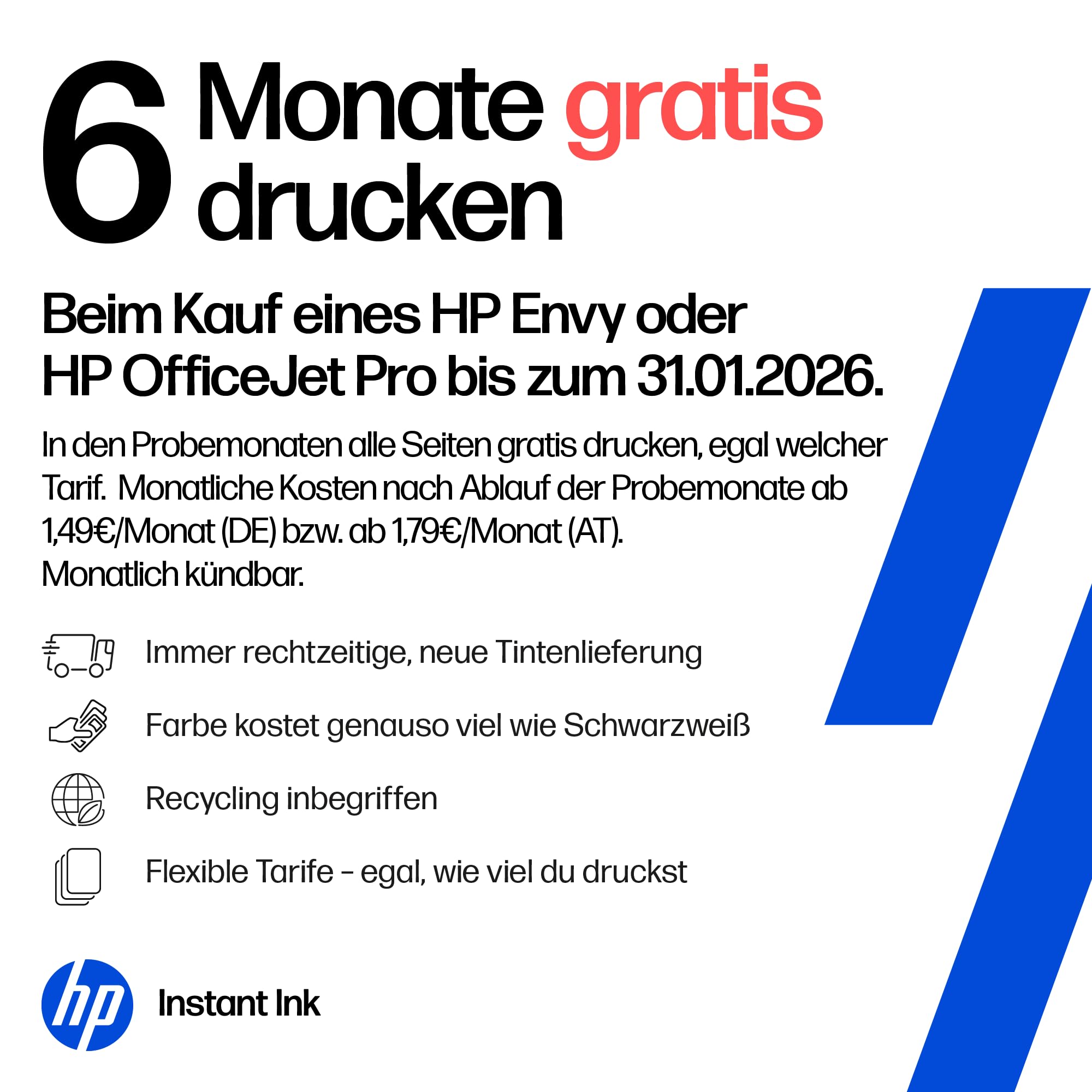 HP Envy Inspire 7220e Multifunktionsdrucker, Tintenstrahldrucker, 6 Monate gratis drucken Instant Ink inklusive, Drucken, Scannen, Kopieren, Fotodruck, DIN A4, WLAN, Airprint