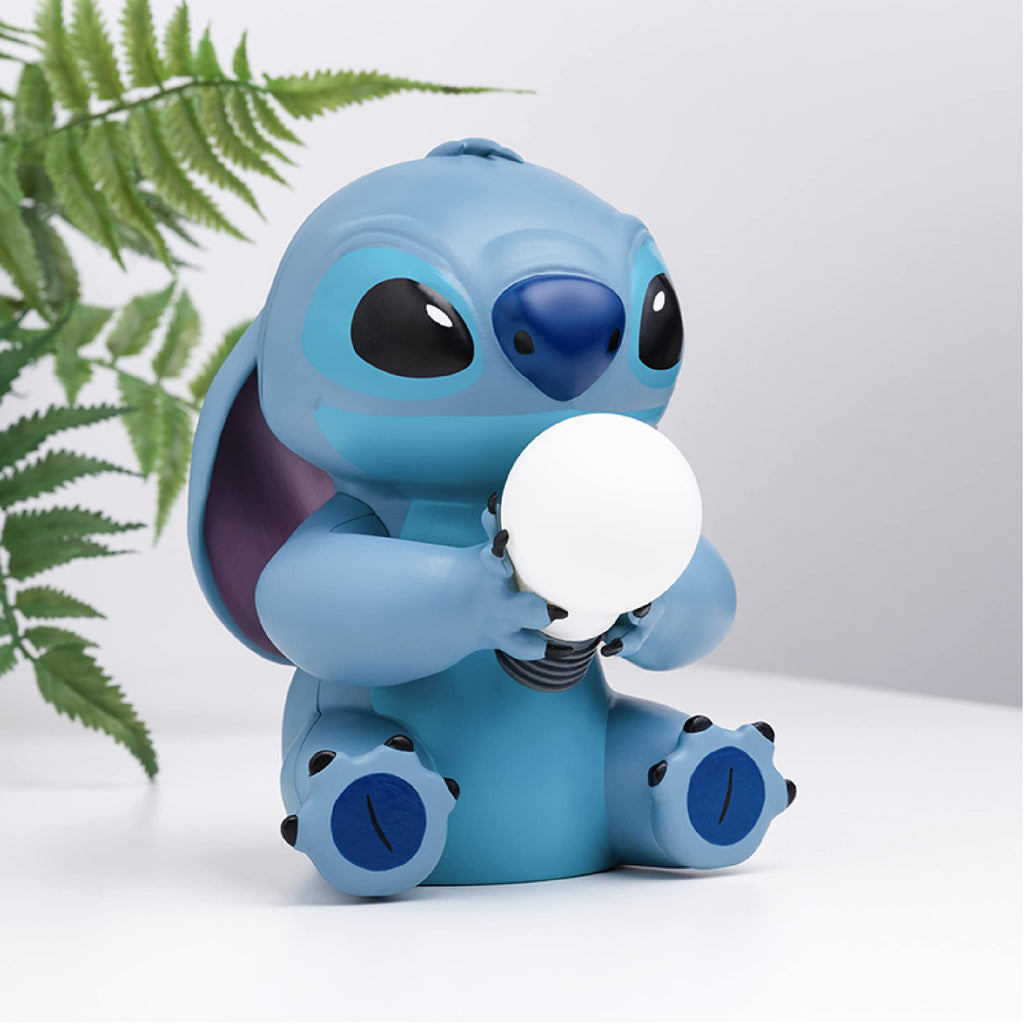 Stitch Licht - Offiziell Lizenzierte Lilo & Stitch Lampe, Disney Sammlerstück, Nachttischlampe für Schlafzimmer, Dekor für Nachtbeleuchtung, Blau