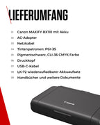 Canon MAXIFY BX110 Mobiler Drucker – WLAN-Drucker mit wiederaufladbarem Akku, druckt bis A4 | Perfekt für Home-Office & unterwegs! Drucke kabellos von Laptop, PC, Smartphone Print App