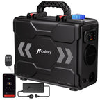 Toolbox 2S 8kW Tragbare Diesel Luftheizung, 220-240V AC & 12/24V DC Diesel Standheizung mit Bluetooth APP & EU Adapter, 6 l Kraftstofftank, Automatischer Start/Stop, Adaptiver Plateau-Modus,2025