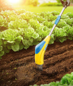 GLORIA Elektrischer Bodenkrümler Gardenboy Plus | Elektrische 4-in-1 Gartenhacke & Motorhacke | Unkrautentferner, Kultivator & Kantenpfleger | Gartenkralle mit 8 cm Arbeitstiefe | Zur Bodenlockerung