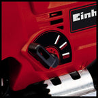 Einhell Stichsäge TC-JS 80/1 (550 W, Hubzahl 1000-3000 min-1, Drehzahlelektronik, 4-stufiger Pendelhub, Staubabsaugung, werkzeugloser Sägeblattwechsel)