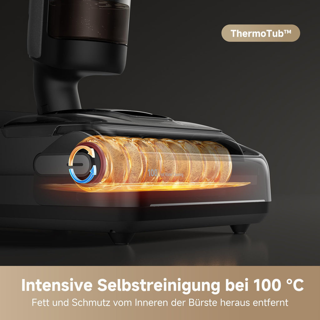 dreame H15 Pro Nass- und Trockensauger, GapFree AI DescendReach Roboterarm, dreifache Kantenabdeckung, 21.000 Pa Saugleistung, 0 Tangle, 100°C Bürstenwäsche, 5min 90°C Trocknung, 180° Lie-Flat