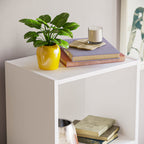 Vida Designs Oxford Bücherregal mit 4 Ebenen, würfelförmig, weiß, Holz-Regaleinheit für Büro, Wohnzimmermöbel