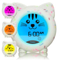 Zeepy Kinderuhr mit 4 Phasen zum Lernen des Schlafes | Wecker für Kinder Lerntag / Nacht & Nachtlicht Baby USB | Ideales Geschenk zur Geburt – Kip das Kätzchen