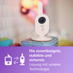 Philips AVENT Philips Babyphone mit Kamera Advanced - DEKRA Zertifiziert privat und sicher - 2.8" Display, x2 Zoom, Infrarot-Nachtsicht, Schlafliedern (Model SCD881/26)
