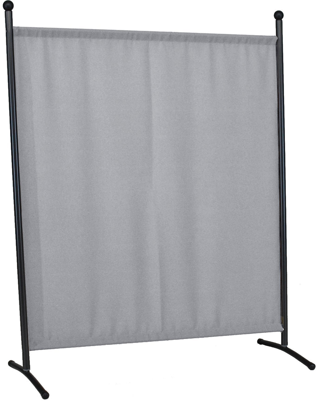 Angerer Stellwand 178 x 178 cm, Sicht- & Sonnenschutz, Raumtrenner, Innen & Outdoor Büro Balkon/Terrasse, Schlafzimmer, Garten, Made in Germany, waschbare Bezüge, Polyacryl hellgrau
