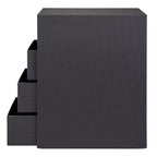 Rössler SOHO 4er Schubladenbox aus Papier | Büro Organizer Schreibtisch | Schubladen Organizer Büro Zubehör & Bürobedarf | Schreibtisch Organizer Box | 18 x 25 x 32 cm | 1 Stück | Farbe: Schwarz