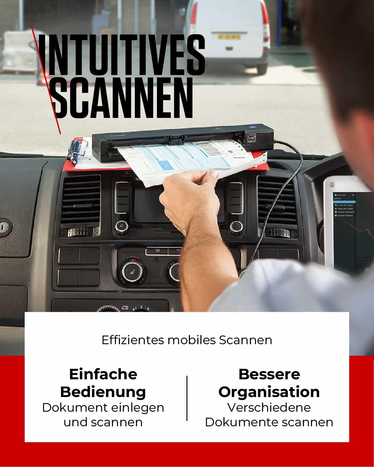 Canon P-208II - imageFORMULA Mobiler Dokumentenscanner (Duplex DIN-A4 Einzug, Farbe, 600dpi, 8 Seiten/Min, 10 Blatt ADF, PDF durchsuchbar, OCR, Plug & Scan, Twain, schwarz)