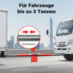 Wiltec Abschleppstange 3 teilig 2 m bis 3 t, Abschlepphilfe Schleppstange aus Stahl mit Warnfarbe, Fähnchen, Dämpfer und Tasche