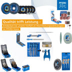 PFERD TOOLS Werkstattfeilen-Set in PVC-Rolltasche, 5 Feilen, 200mm, 11800520 - für ein umfassendes Anwendungsspektrum geeignet