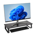 Kensington Extra breiter Monitorständer für Schreibtische. Großer Computerständer/Monitorständer/Schreibtischerhöhung (K55726EU), Schwarz