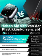 Wireless Carplay & Android Auto Adapter, Mavlou Metalldesign Mini & Stabiler 2-in-1-Dongle, Convert Wired CarPlay/Android Auto zu Wireless, für iOS 10+/Android 11+ & Autos ab 2016 (Schwarz)