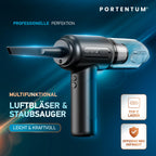 PORTENTUM Air Blower and Vacuum ABV-1, Staubsauger und Luftgebläse, Schwarz, 68 W, 75 Dezibel