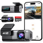 Navycrest Dashcam Q7 Dual 4K1080P Hochleistungs 5GHz WLAN Autotechnikbegeisterte