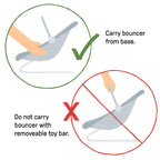 Ingenuity, Babywippe Babyschaukel mit Vibration und 8 Melodien, abnehmbare spielbogen, gepolsterter Kopfstütze, Sicherheitsgurt, Babysitz ,Lautstärkeregler, grau / rosa, ab der Geburt bis 9kg