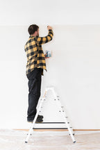 DRABEST Klappleiter Klapptritt Alu Leiter 2 x 5 Stufen Trittleiter Beidseitig Mehrzweckleiter bis 125 kg Belastbar Leiter