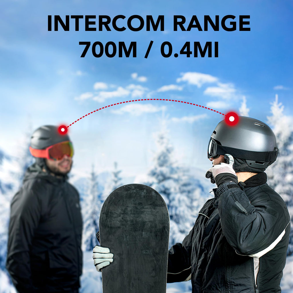Sena Snowtalk 2 - Universal Bluetooth Headset für Ski- und Snowboardhelme mit integriertem drahtlosem Intercom