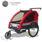 Tiggo Kinderanhänger Jogger 2 in 1 Kinderfahrradanhänger Fahrradanhänger Anhänger 50402