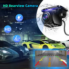 7 Zoll Wireless Carplay Display, Tragbarer Auto Bildschirm Mit Carplay & Android Auto, HD Rückfahrkamera, GPS Navigation, Siri/G00gle Assistant, Mirror Link, Bluetooth, FM