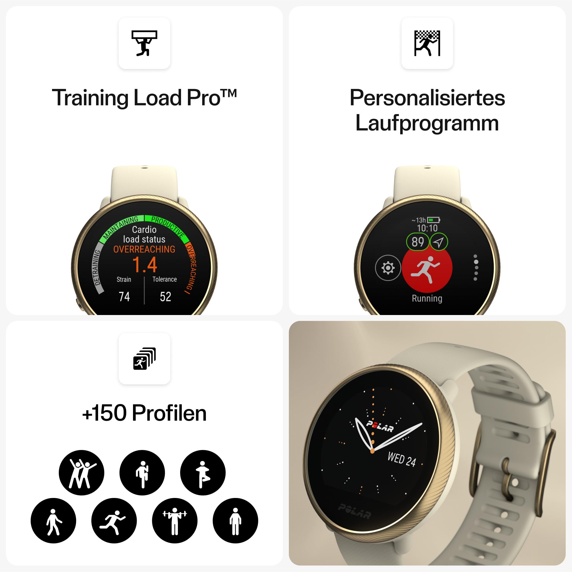 Polar Ignite 2 - GPS Sport-Smartwatch für Damen und Herren - Pulsuhr - Fitness Tracker - Uhr mit Schrittzähler, personalisierten Trainingsanleitungen, Erholungs- und Schlaftracking, Musiksteuerung