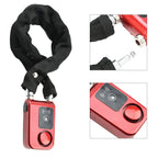 ASHATA Smart Bluetooth Fahrradschloss,Fahrradalarm App-gesteuertes Kabelschloss Sicheres Alarmschloss,Wasserdichtes Anti Diebstahl 110dB Alarm Schloss Lock für IOS/Android Smartphone