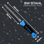 SW-Stahl 94830SB Spezial-Bremssattelfeile 4-seitig gefräst/Vierkantfeile/Bremsenfeile/zur Reinigung von Bremssätteln & Bremssattelführung / 260 mm/Werkstattbedarf/KFZ