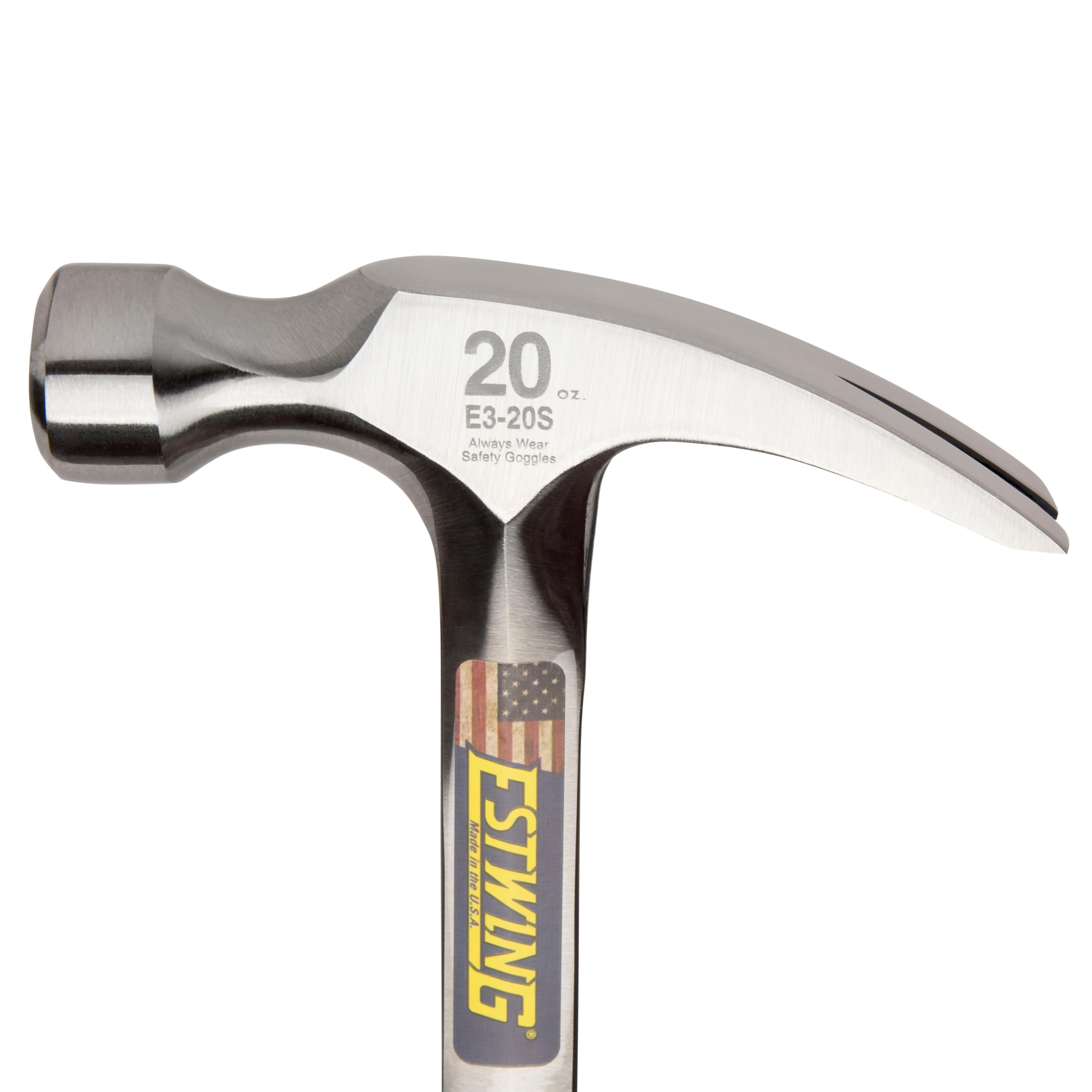 ESTWING Klauenhammer mit Vinylgriff, gerade, Ø27mm 560g, glatte Bahn