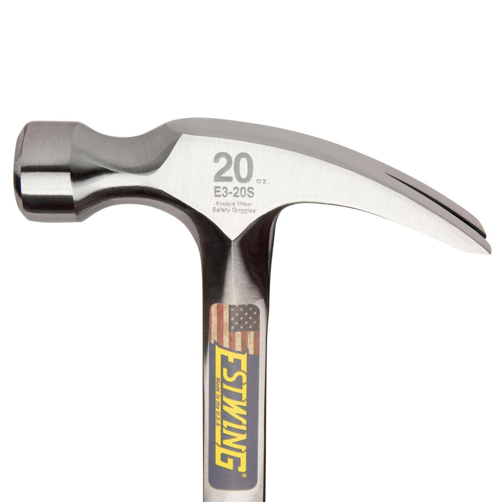 ESTWING Klauenhammer mit Vinylgriff, gerade, Ø27mm 560g, glatte Bahn
