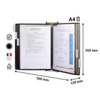 414507 Wandsichttafel Set A4, 10 Sichttafeln, schwarz