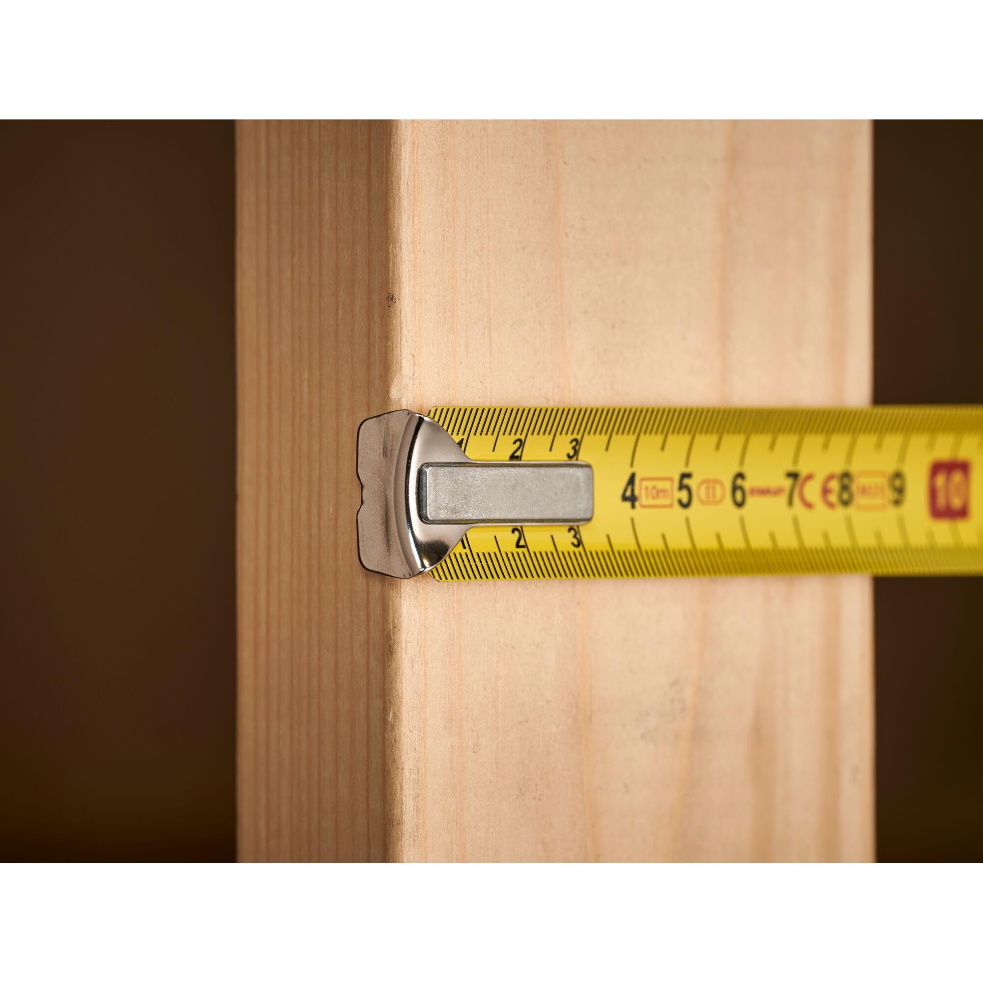 STANLEY Maßband Bandmaß Powerlock (Kunststoffgehäuse, Maßband 10 m Länge, 25 mm Breite, metrische Skalierung, Gürtelclip) 1-33-442