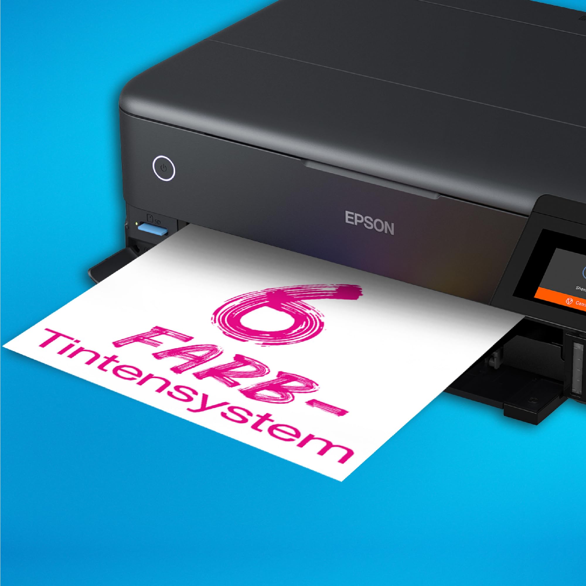 Epson EcoTank ET-8550 Fotodrucker für kreative Enthusiasten, ultrakomfortables A3+-Format, 6-Farb-Tinten, 5-Wege-Medienmanagement, Wi-Fi Direct und Ethernet, Touchscreen