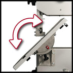 Einhell Bandsäge TC-SB 245 L (400W, Max. Sägebandgeschwindigkeit 726m/min, 245 Mm Durchlassbreite, Max. Schnitthöhe 101 Mm, Neigbarer Sägetisch, Parallel- Und Winkelanschlag, Absauganschluss)