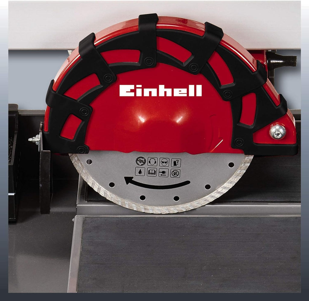 Einhell 4301220 radial-Fliesenschneidmaschine TE-TC 920 Ul (Lange Schnittlängen, Laser als Optische Schnitthilfe, schwenkbares Sägeblatt, höhenverstellbar), 900 W, 240 V